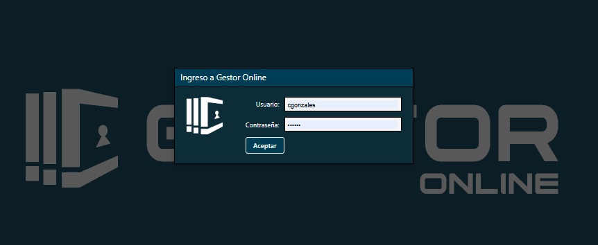 Login Gestor Online