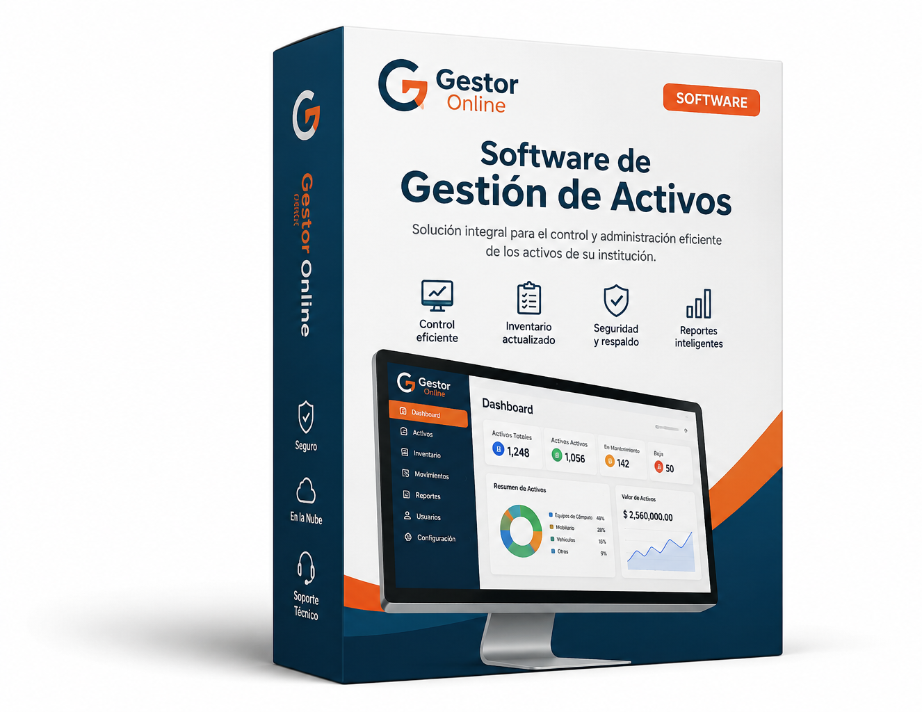 Software de gestión de activos EFICER para empresas