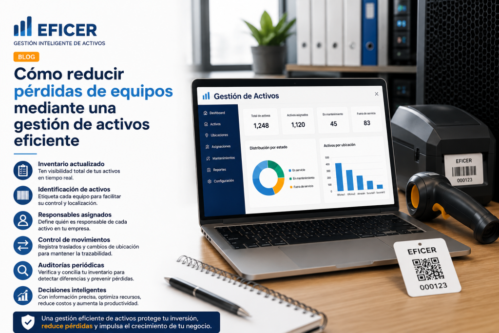 Gestión de activos para reducir pérdidas de equipos y mejorar el control de activos empresariales
