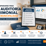 Auditoría patrimonial en una municipalidad mediante inventario físico, verificación de bienes patrimoniales, códigos QR y software de gestión patrimonial para reducir observaciones.