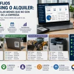 Control de activos fijos en leasing y bienes alquilados mediante códigos QR y gestión patrimonial.