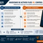 Diferencia entre inventario de activos fijos y control patrimonial en una empresa