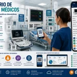 Inventario de equipos médicos mediante códigos QR para controlar dispositivos biomédicos y activos hospitalarios.