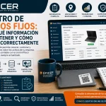Registro de activos fijos para controlar bienes, responsables, ubicaciones y movimientos de una empresa